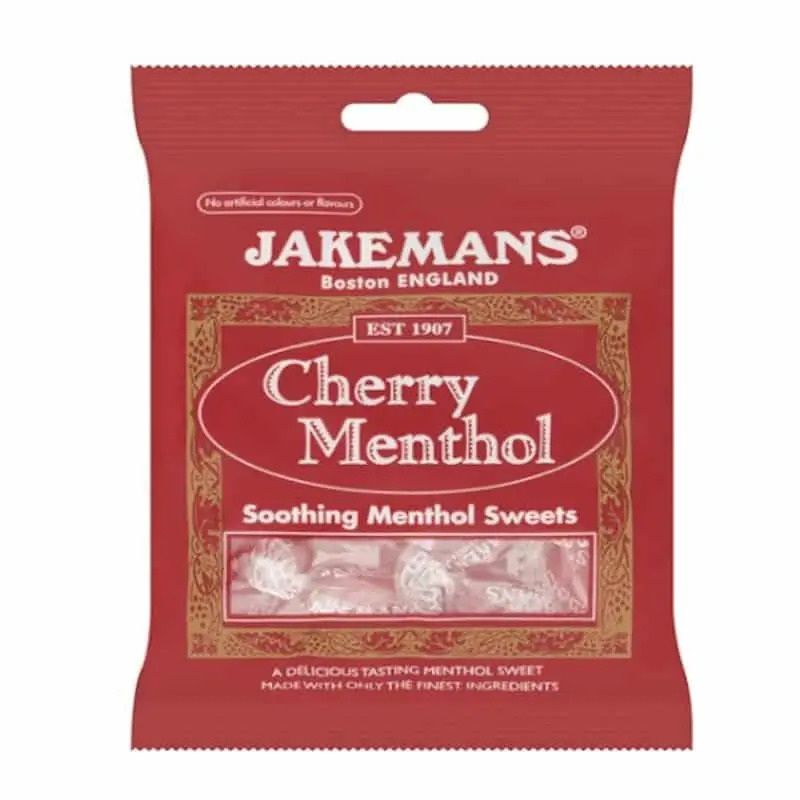Jakemans Cherry Menthol – 100g