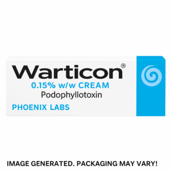 Warticon 0.15% Cream tube for treating external genital warts