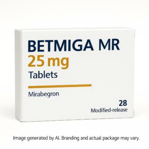 Betmiga MR 25mg Tablets Box