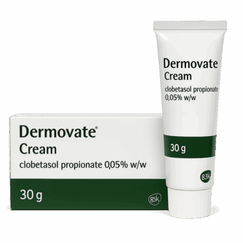 Box of Dermovate Cream used for eczema and skin inflammation
