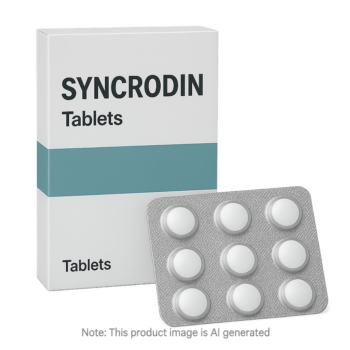 Box of Syncrodin Tablets used to treat insomnia and sleep disturbance
