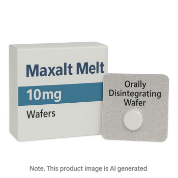 Box of Maxalt Melt 10mg Wafers for migraine relief