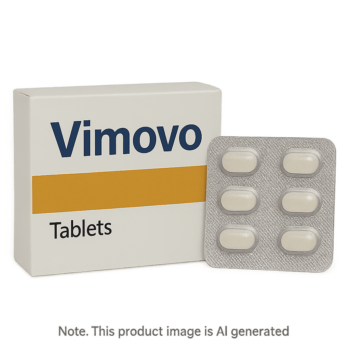 Box of Vimovo modified-release tablets for arthritis treatment